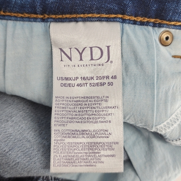 NYDJ NWT Skinny Jeans Lift Tuck Technology Medium Wash 16 - Picture 12 of 13